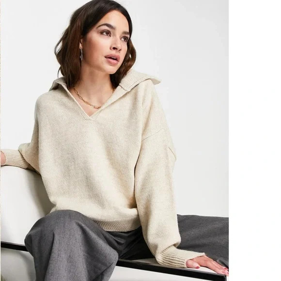 Topshop The Polo Knit Sweater - Small (oversized) | Poshmark