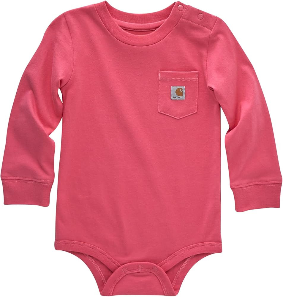 Carhartt Unisex Baby Long-Sleeve Pocket Bodysuit | Amazon (US)