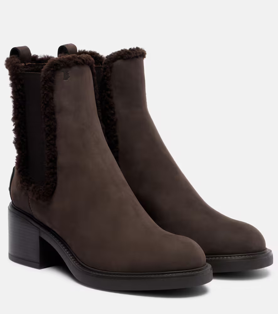 Tod's Shearling-lined leather Chelsea boots | Mytheresa (US/CA)