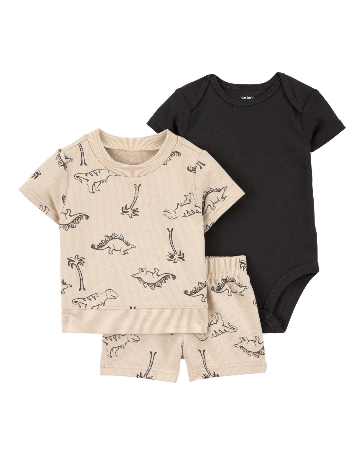 Baby 3-Piece Dinosaur Outfit Set - Brown | Carter's Inc