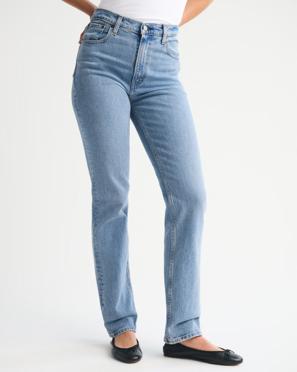 Ultra High Rise 90s Straight Jean | Abercrombie & Fitch (US)