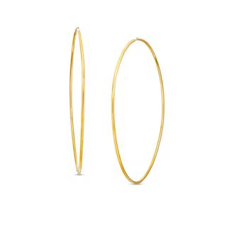 60.0mm Continuous Tube Hoop Earrings in 10K Gold | Zales