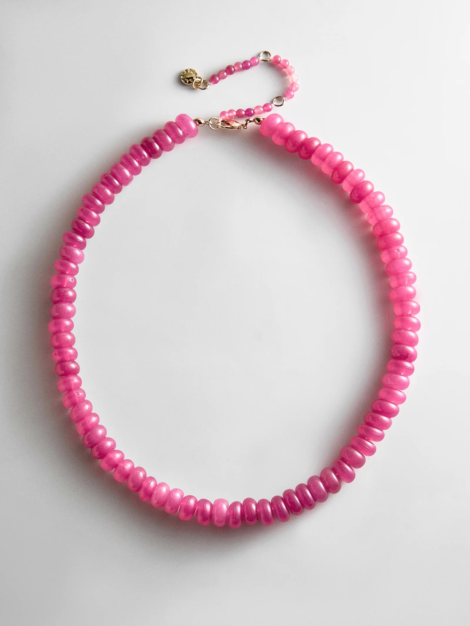 Joyce Semi-Precious Beaded Necklace - Fuchsia | BaubleBar
