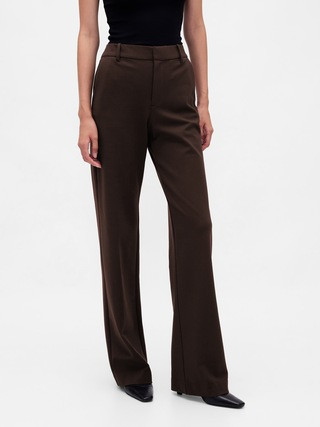 High Rise Double Knit Wide-Leg Pants | Gap (US)