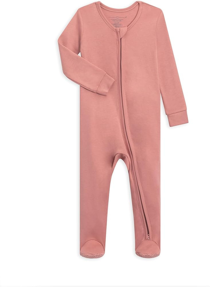 Colored Organics Baby Organic Cotton Peyton Zip Up Footed Sleeper | Amazon (US)