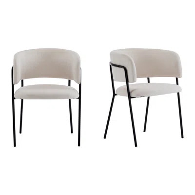 Cloutier Dones Fabric Upholstered Dining Chairs | Wayfair North America