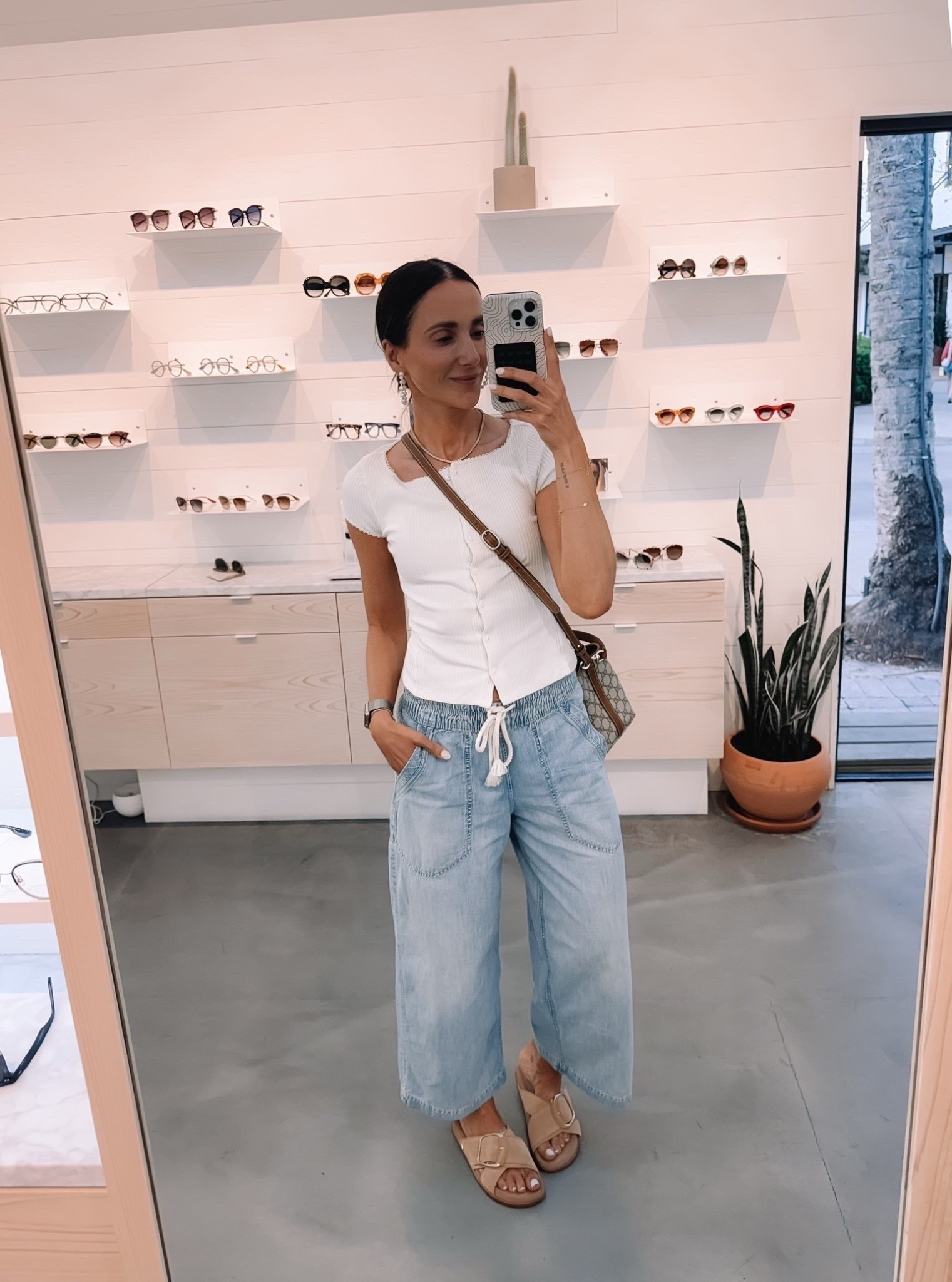 Such an easy everyday outfit that still feels really put together for spring. The soft denim drawstring pants are lightweight and comfortable, and these sandals are a best seller for a reason, they go with everything and are so easy to wear on repeat.

spring outfit, casual spring style, everyday outfit ideas, comfy denim pants, drawstring pants outfit, spring casual wear, neutral spring outfit, easy mom style, relaxed denim look, spring sandals outfit, effortless style, annabrstyle

#LTKootd #LTKSeasonal #LTKOver40