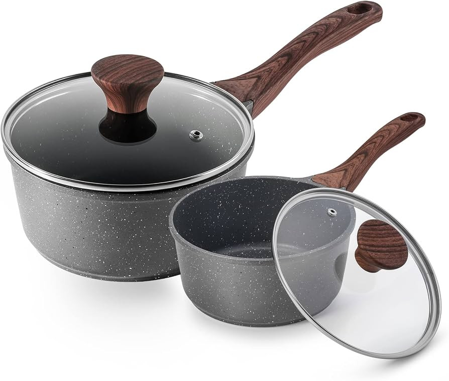 SENSARTE Nonstick Sauce Pan Set with Lid, 2 + 2.5 QT, PFOA/PFOS Free | Amazon (US)