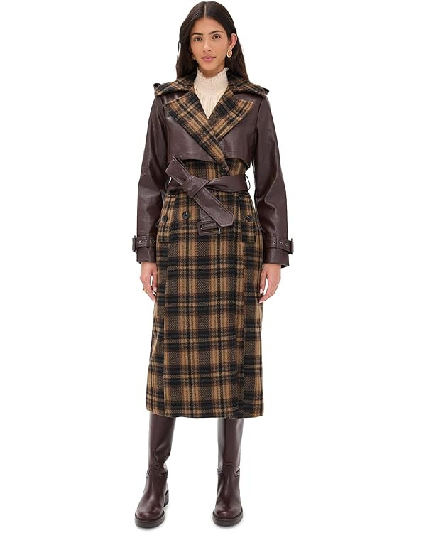 Avec Les Filles Women's Oversized Maxi Combo Trench Coat | Amazon (US)