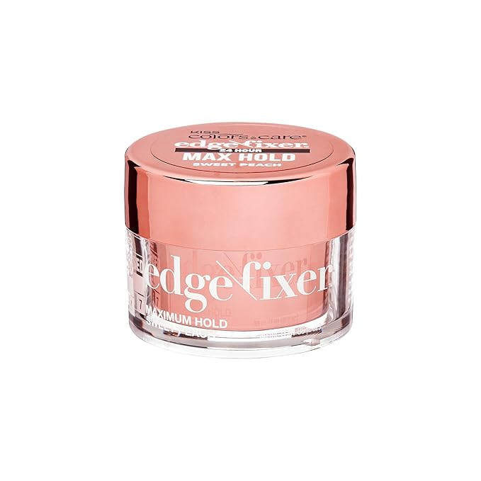 KISS COLORS & CARE Maximum Hold Edge Fixer, 24 Hour Scented Styling Hair Gel with Biotin, Non-Gre... | Amazon (US)
