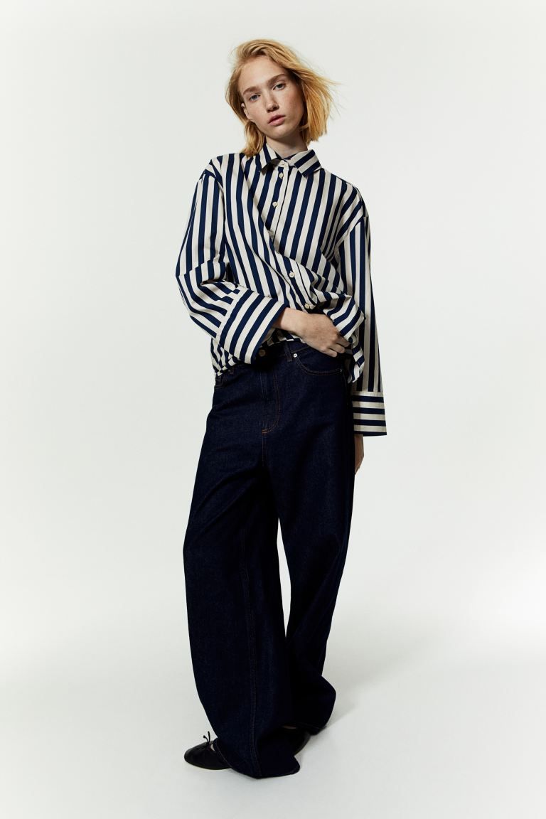 Striped Cotton Shirt | H&M (US + CA)
