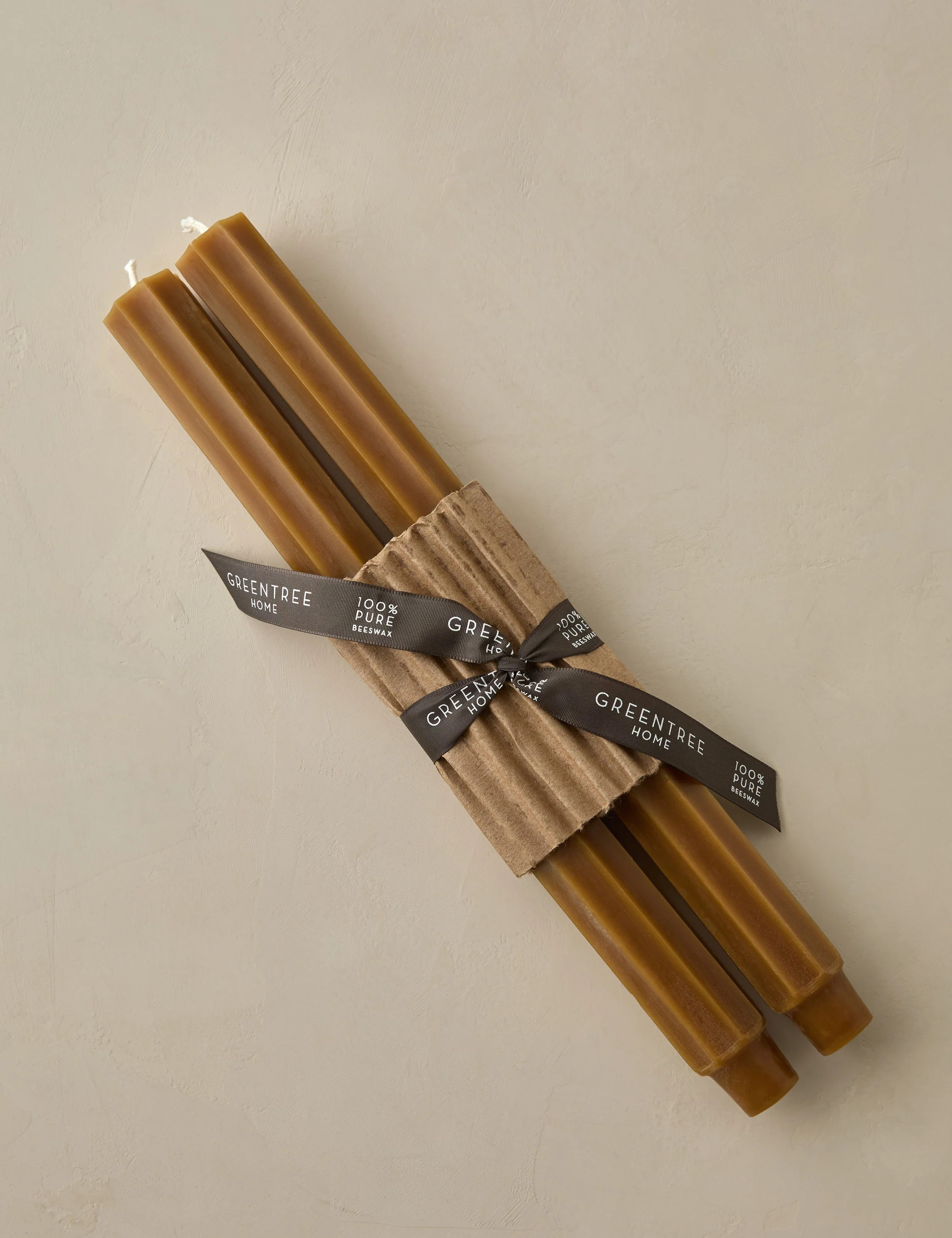 Fluted Church Taper (Set of 2) by Greentree Home | Lulu and Georgia 