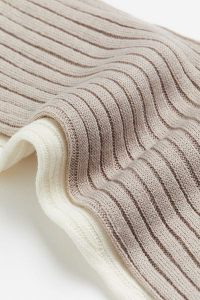 2-pack rib-knit leg warmers | H&M (UK, MY, IN, SG, PH, TW, HK)