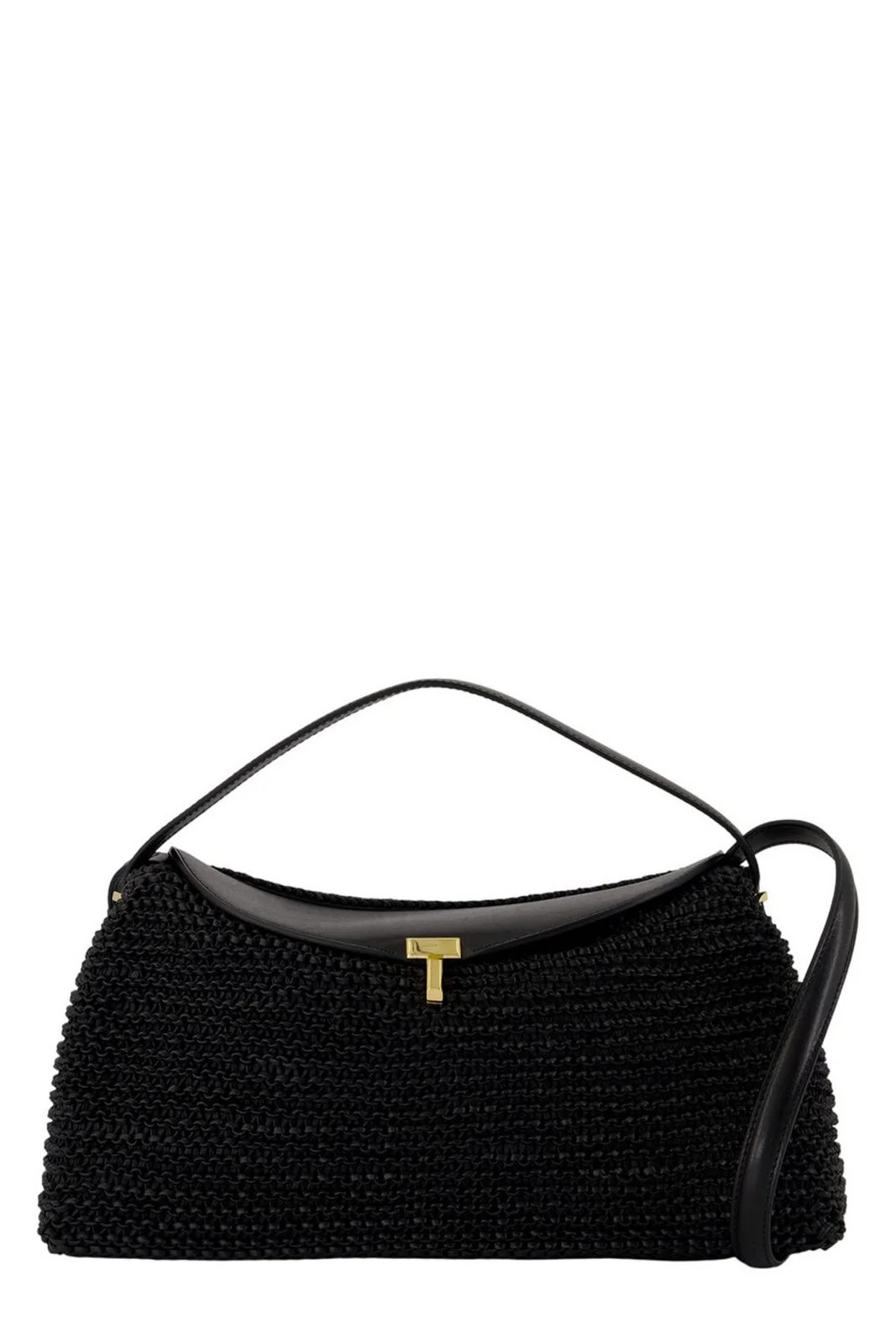 Totême T-Lock Woven Top Handle Bag | Cettire Global