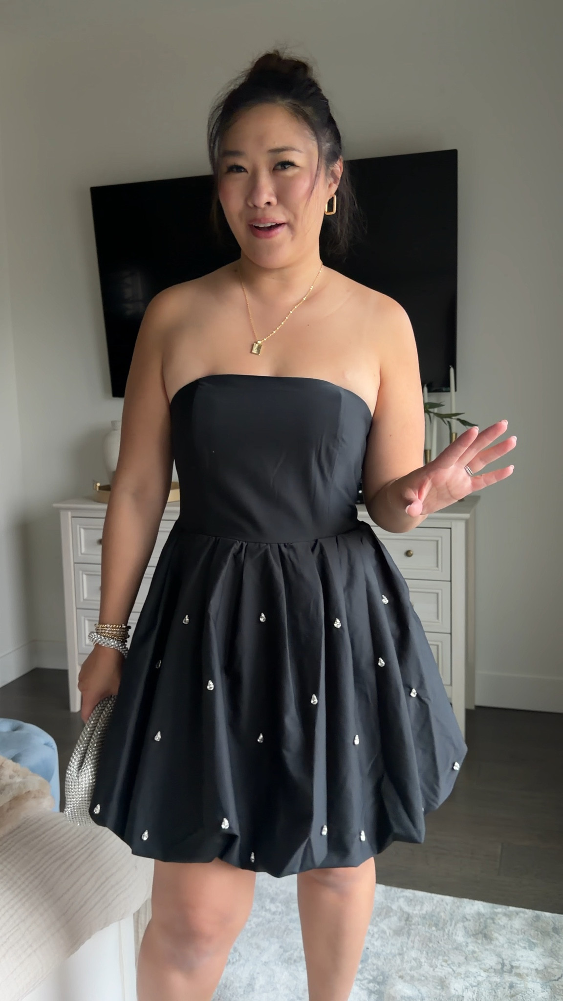 Target holiday dress / strapless embellished dress
Size Medium 

#LTKHoliday #LTKootd #LTKOver40