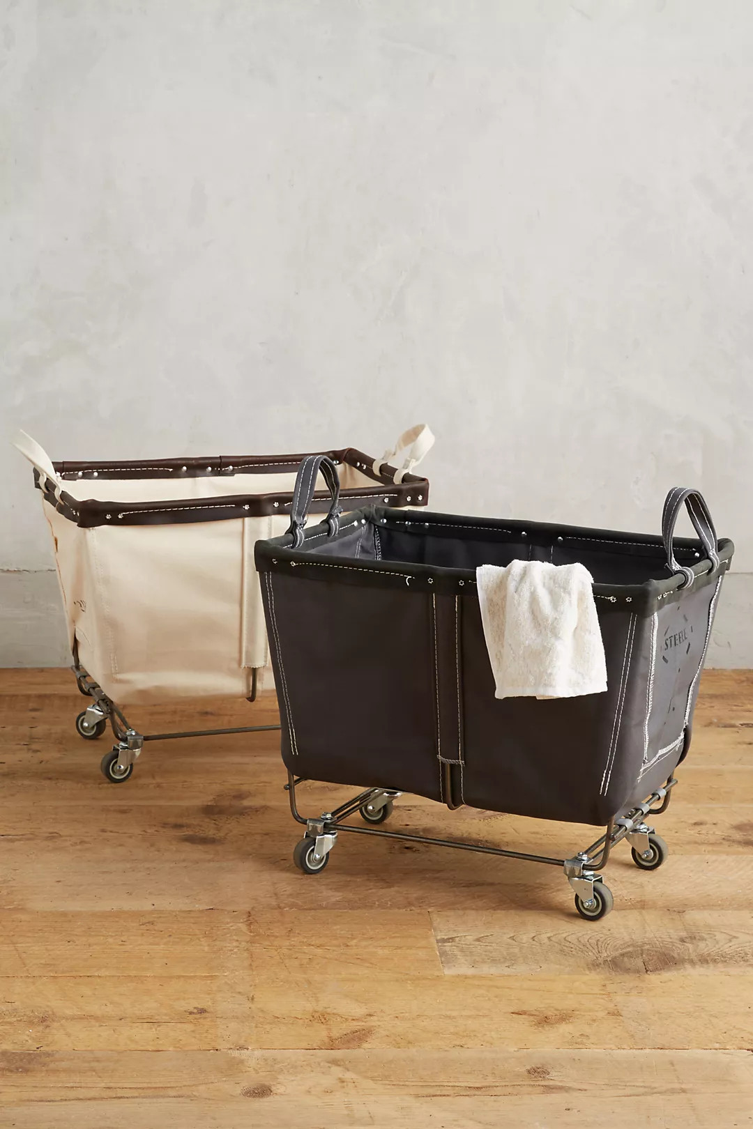 Medium Mobile Canvas Bin | Anthropologie (US)