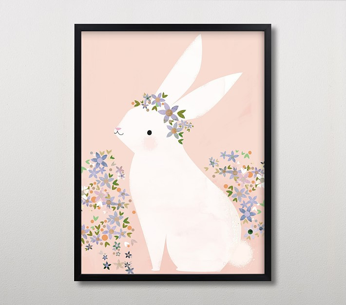 Minted® Bunny Wall Art by Lori Wemple | Pottery Barn Kids