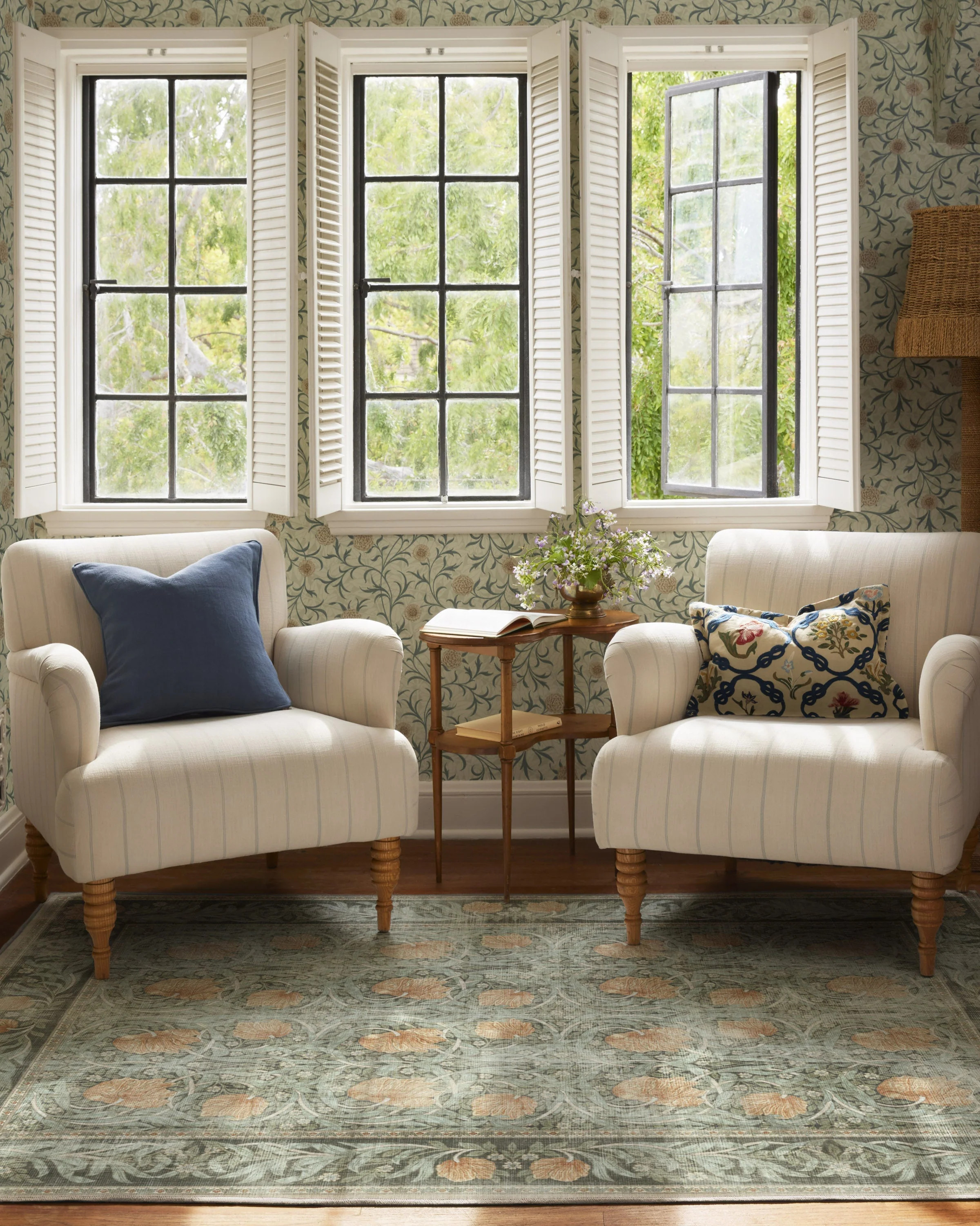 Pimpernel Jade Rug by Morris & Co. | Ruggable US | Ruggable