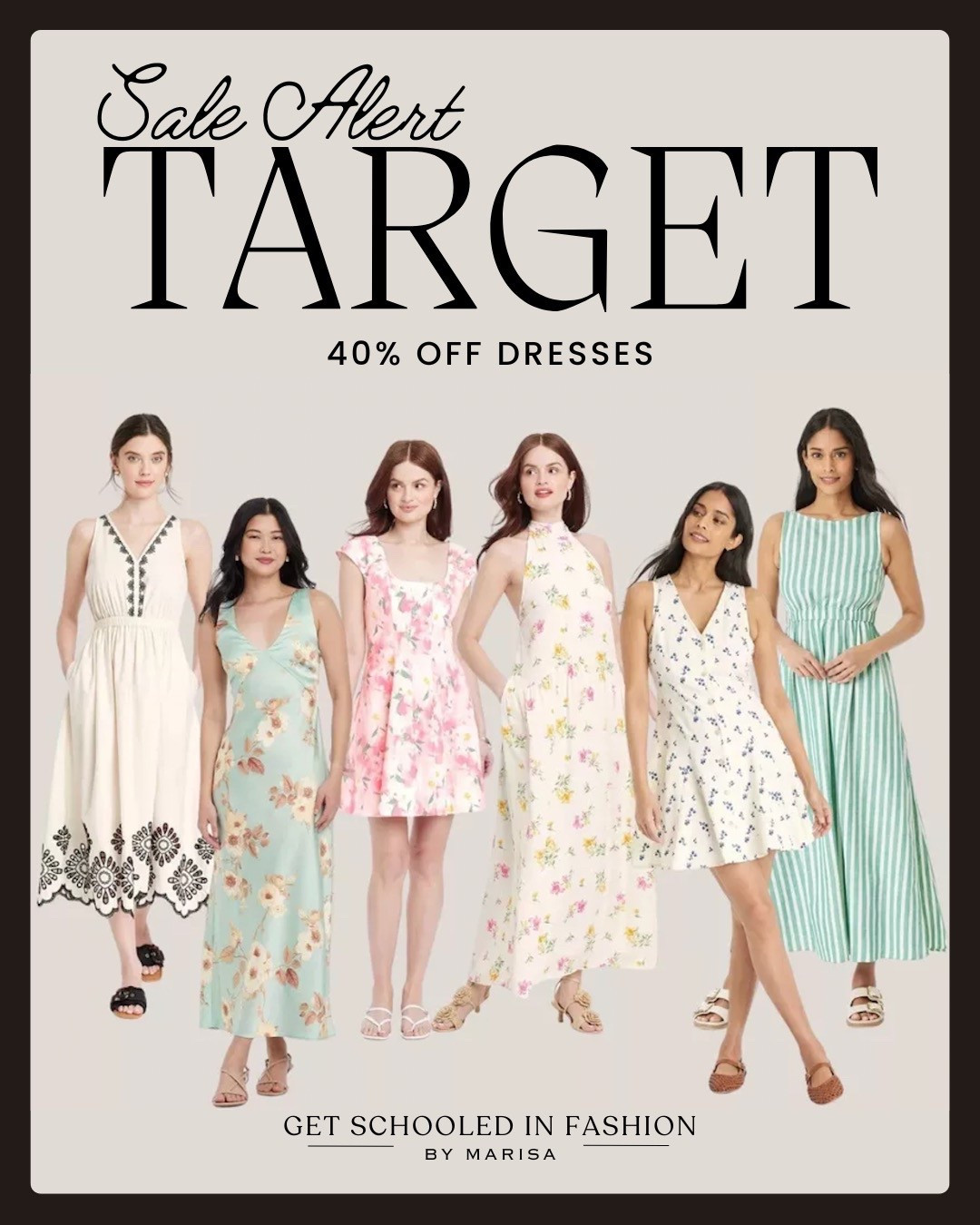 Target dresses 40% off
Wedding guest dress 
Summer and spring dresses 

#LTKSaleAlert #LTKParties #LTKWedding