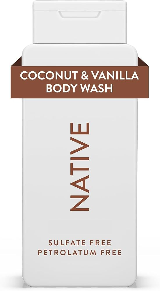 Native Shower Gel & Body Wash for Women & Men - Free of Sulphates & Dyes - Coconut & Vanilla Scen... | Amazon (UK)