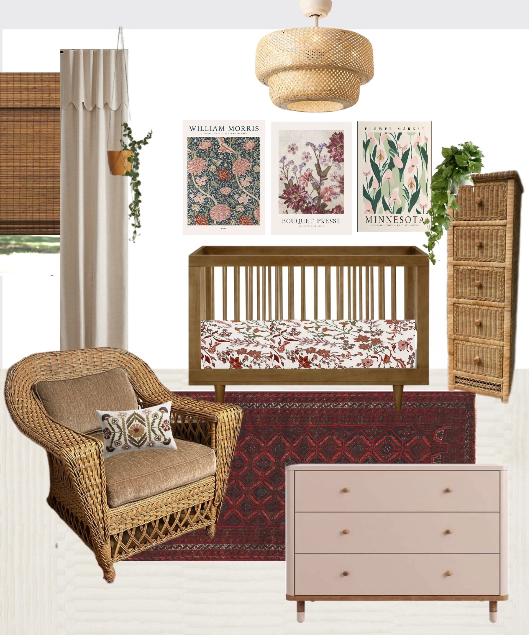 Girls nursery 
#nursery #boho #floral #girlsnursery #bohonursery 

#LTKbaby #LTKbump #LTKhome