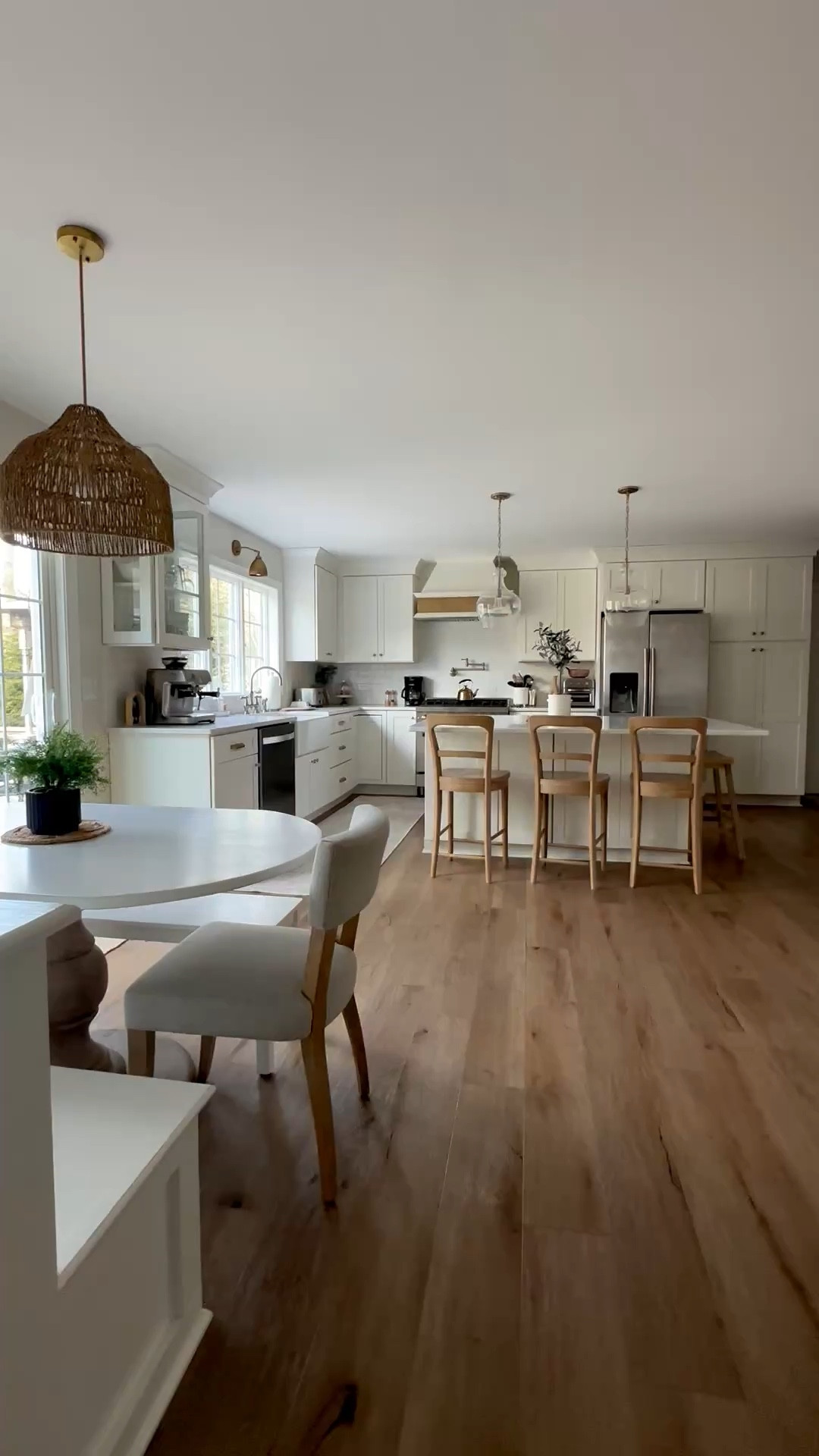 One of my favorite spaces in our home- the kitchen 🤍 shop everything from stools to lighting to pulls and more! 

#LTKHome