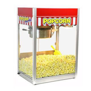 Paragon Classic Pop 14 oz. Red Stainless Steel Countertop Popcorn Machine, Red and Stainless | The Home Depot
