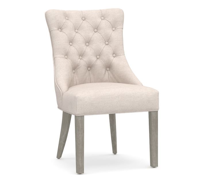 Hayes Tufted Upholstered Dining Chair | Pottery Barn (US)