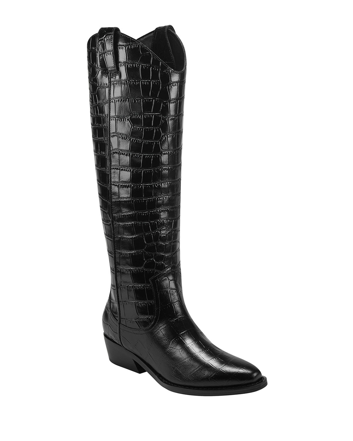 Haze Croc-Embossed Western Boots | Neiman Marcus