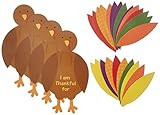 amscan Paper Turkey Craft Kit - Thanksgiving Party, 1 Set,for 48 months to 144 months, Assorted S... | Amazon (US)