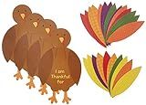 amscan Paper Turkey Craft Kit - Thanksgiving Party, 1 Set,for 48 months to 144 months, Assorted S... | Amazon (US)