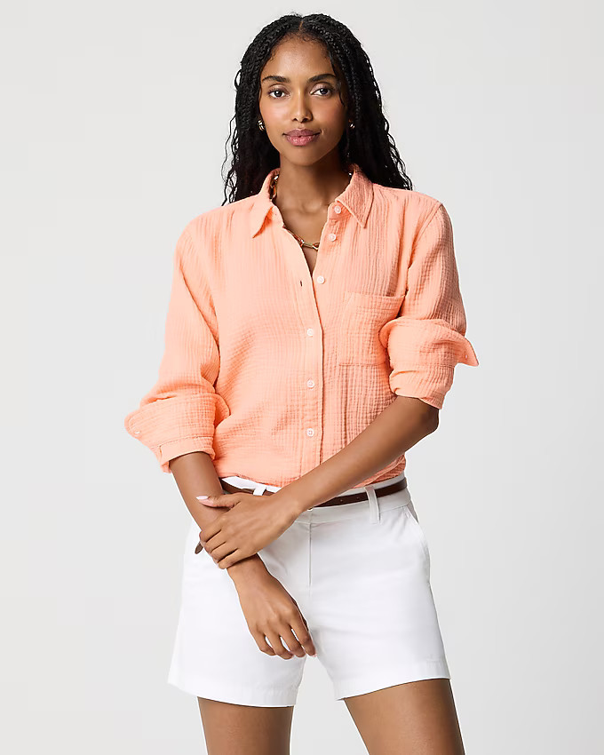Double-gauze button-up shirt | J.Crew Factory