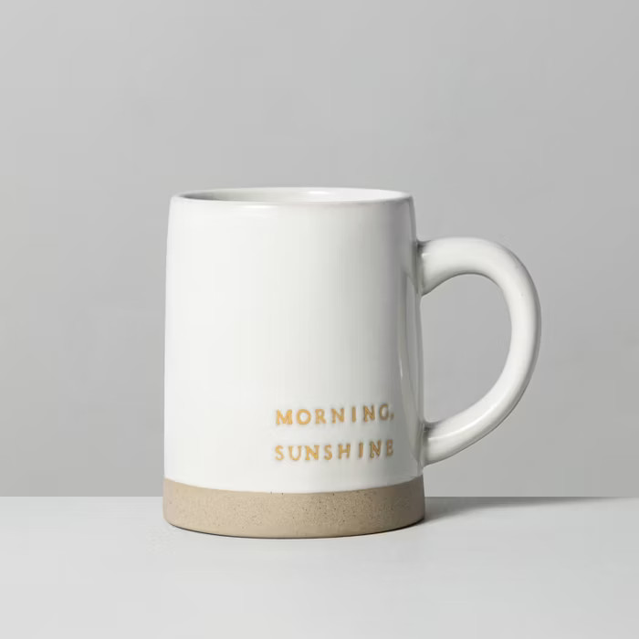 'Morning Sunshine' Stoneware Mug Yellow - Hearth & Hand™ with Magnolia | Target