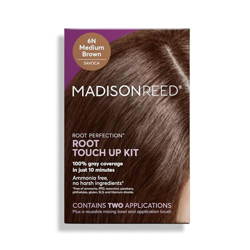 Madison Reed Root Perfection Root Touch Up Kit – 6N Savoca Medium Brown, 100% Gray Coverage in 10 Min, Ammonia-Free, 2 Applications | Amazon (US)