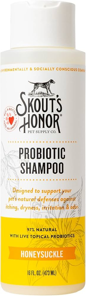 Skout's Honor Probiotic Pet Shampoo (Honeysuckle) for a Healthier Skin and Coat | Amazon (US)