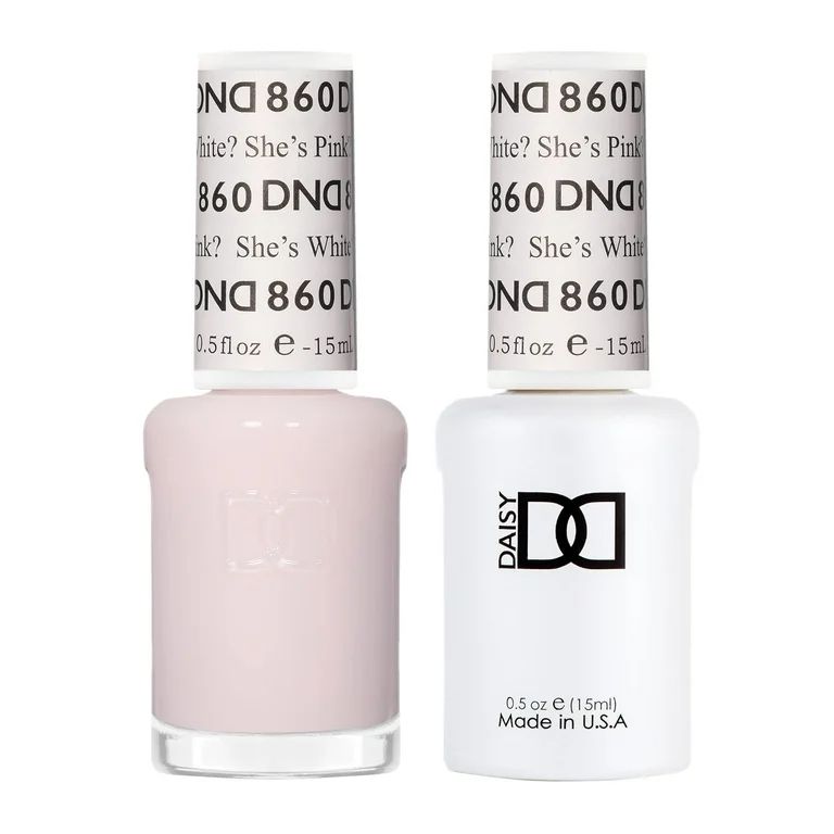 DND Sheer Gel Polish Set - 1 each of Sheer Gel Polish and Sheer Nail Polish 860 She’s White? Sh... | Walmart (US)