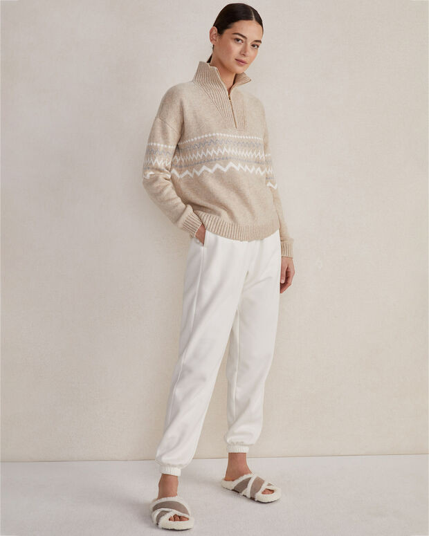 Fair Isle Half-Zip Sweater | Talbots