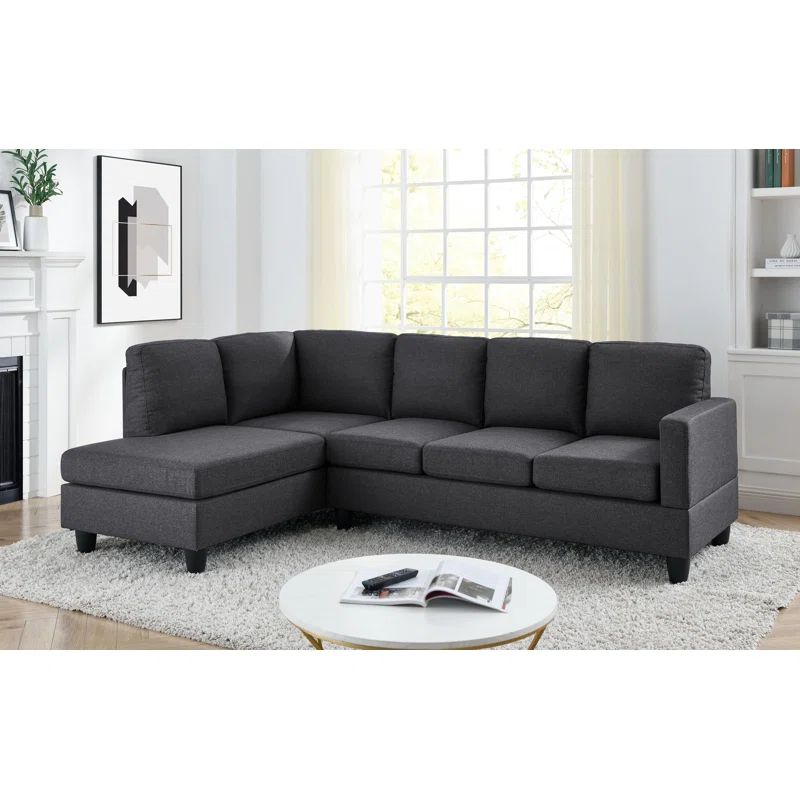 Hammaslahti 95.25" Wide Left Hand Facing Sofa & Chaise | Wayfair North America