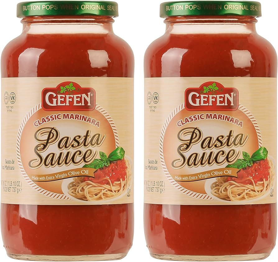 Gefen Classic Marinara Sauce 26oz (2 Pack), Made with EVOO, Kosher for Passover | Amazon (US)