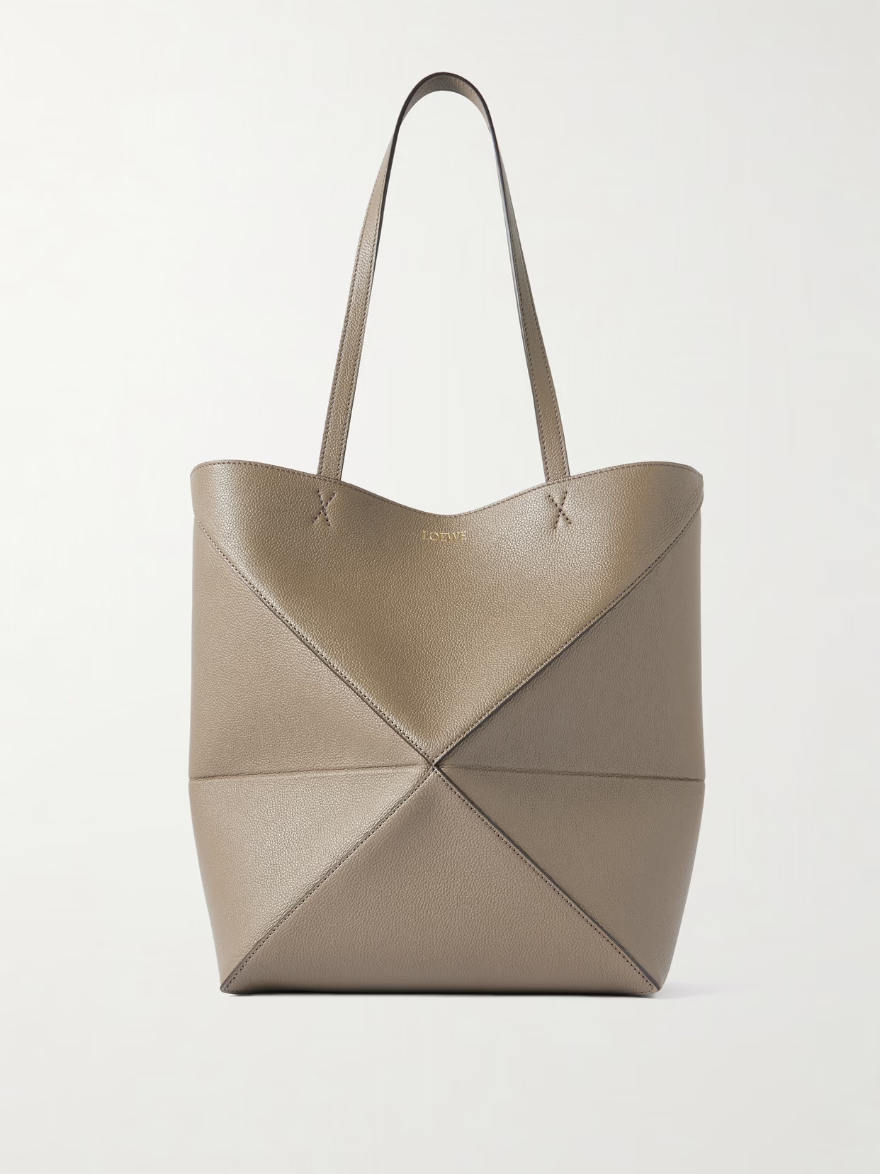 LOEWE - Puzzle Fold Convertible Medium Leather Tote - Brown | NET-A-PORTER (US)