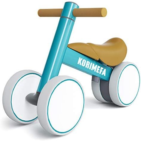 KORIMEFA Baby Balance Bikes for Boys Girls 12-36 Months No Pedal Infant 4 Wheels Baby Walker Toddler | Amazon (US)