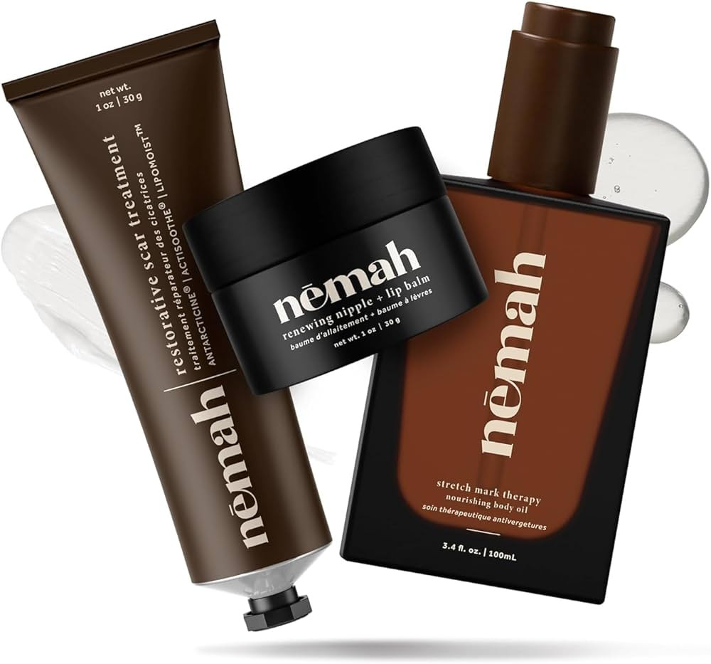 New Mama Postpartum Kit - Nourishing Belly Oil, Restorative Scar Treatment and Renewing Nipple + ... | Amazon (US)