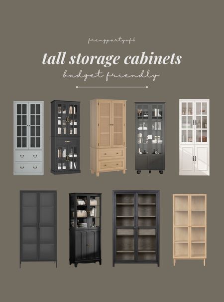 Tall storage cabinets, most under $400!

#LTKhome #LTKsalealert