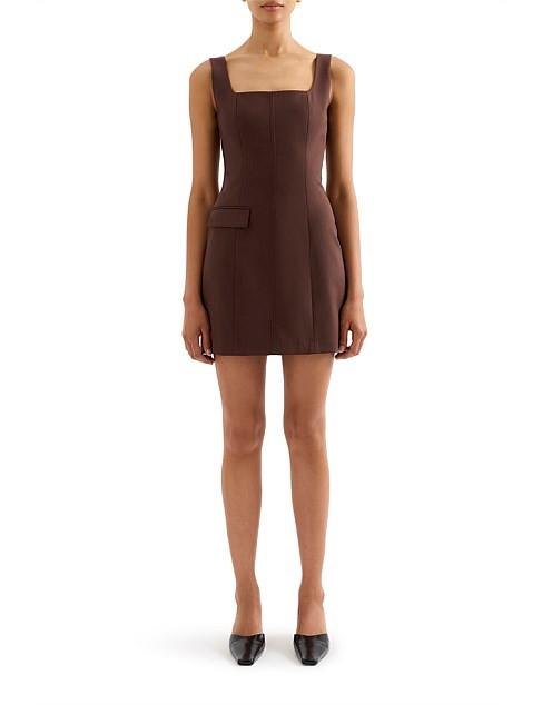 Nude Lucy Easton Tailored Mini Dress | David Jones | David Jones (Australia & New Zealand)