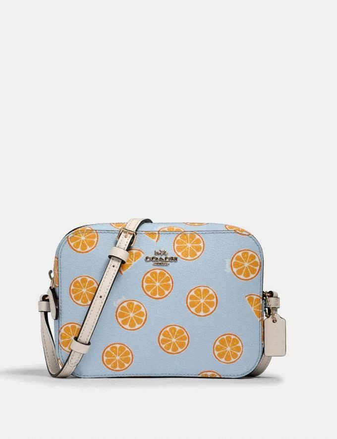 Mini Camera Bag With Orange Print | Coach Outlet