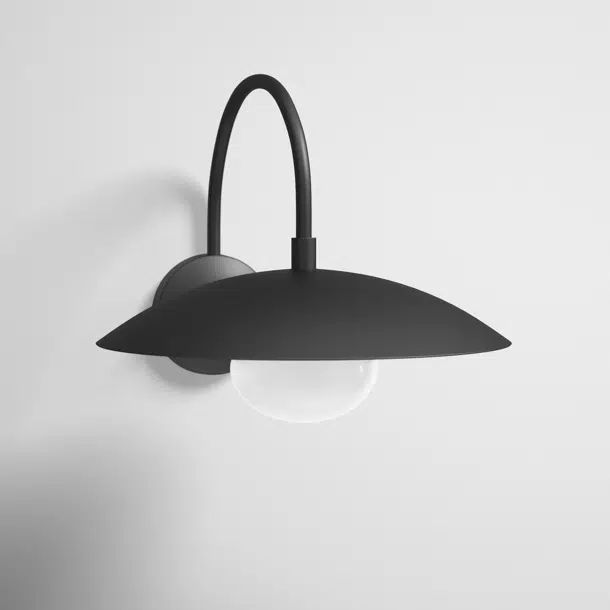 Del Single Light Glass Dimmable Armed Sconce | Wayfair North America