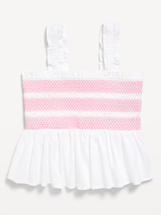 Smocked Peplum Tank Top for Girls | Old Navy (US)