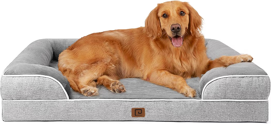 EHEYCIGA Orthopedic Dog Beds Large Sized Dog, Waterproof Memory Foam Pet Bed with Sides, Non-Slip... | Amazon (US)