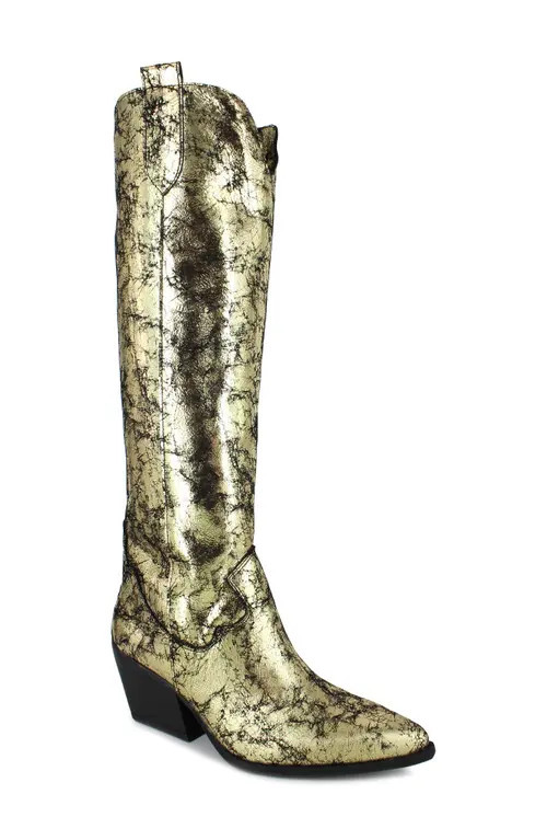 ZIGI Valezka Knee High Boot in Gold at Nordstrom, Size 11Us | Nordstrom
