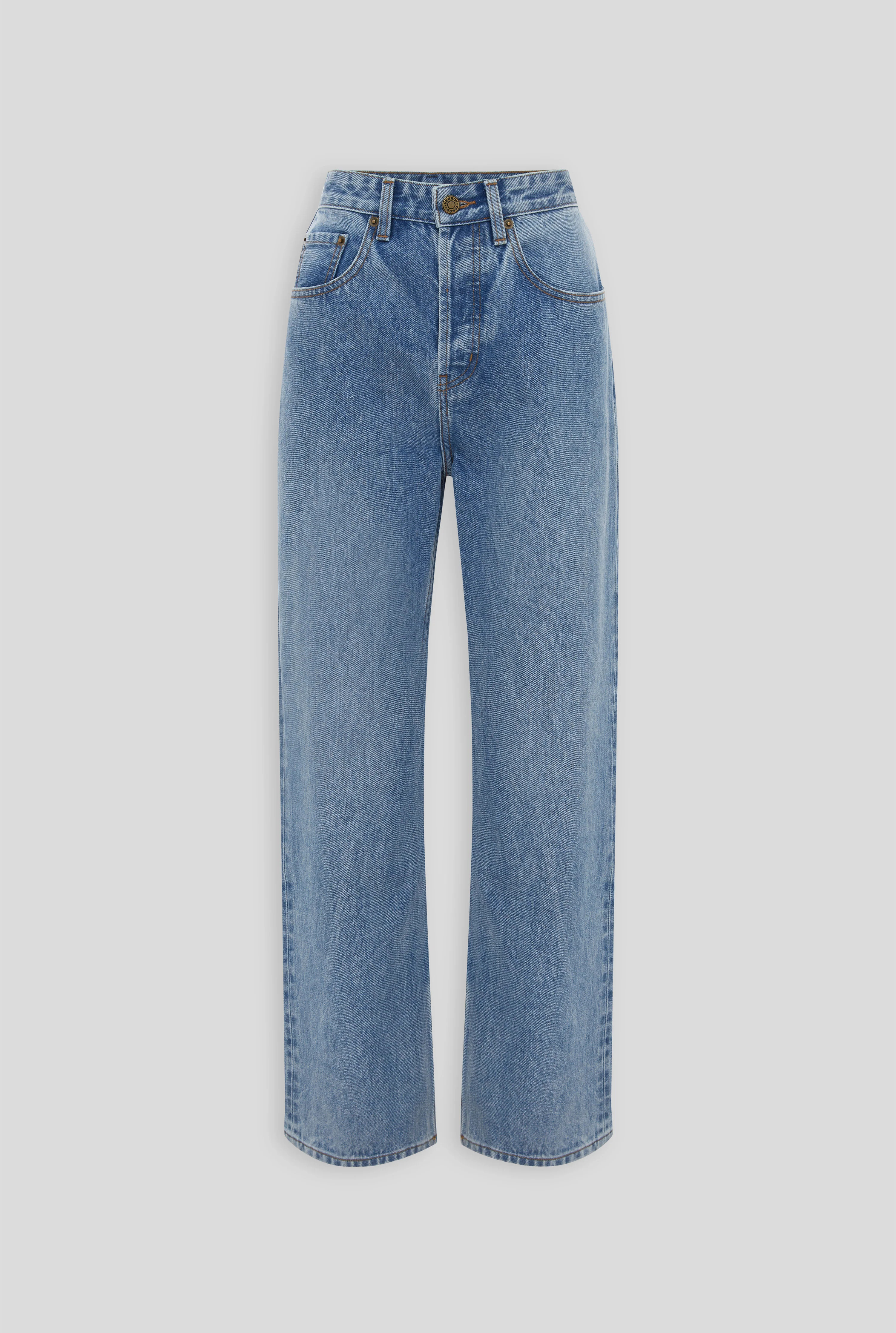 Venroy - Womens Relaxed Denim Jean  Mid Blue | Venroy AU